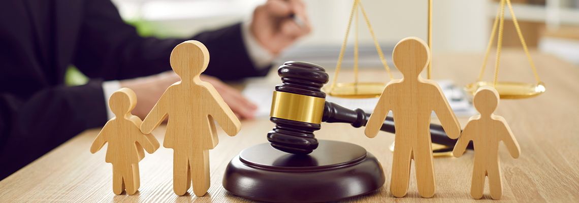 Gavel, Family figure and divorce law