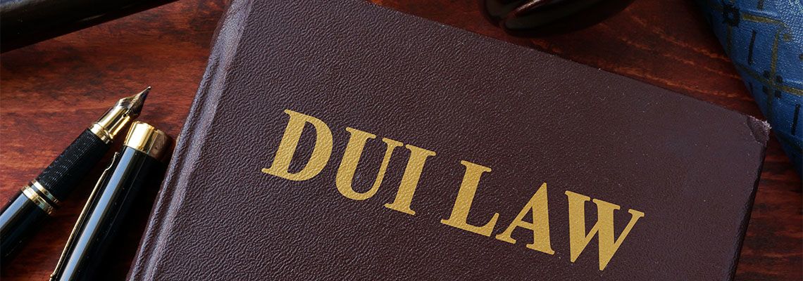 DUI Law title on a book