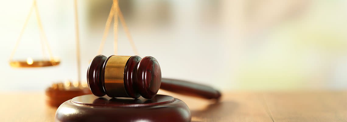 Gavel and scales of justice