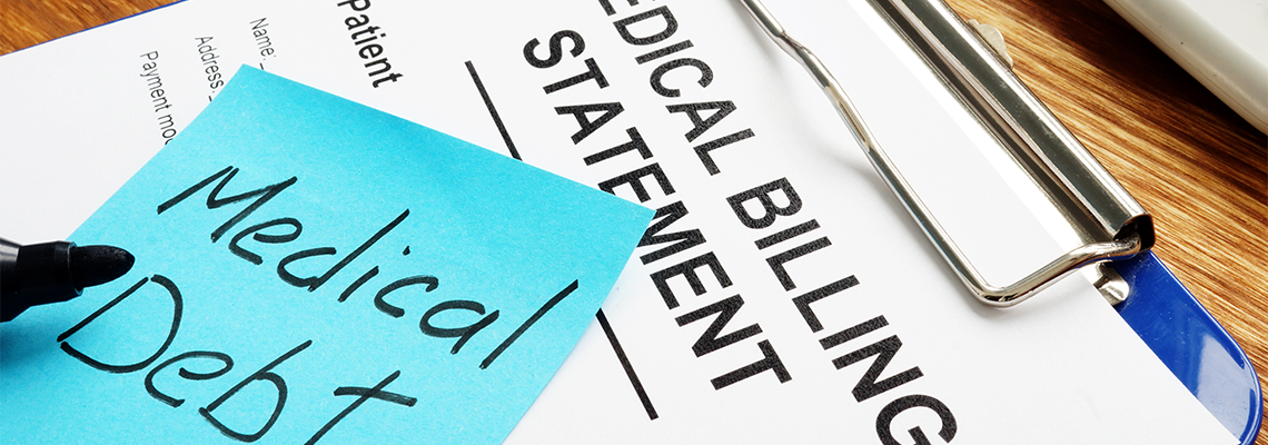 Medical Billing Statement with Clipboard