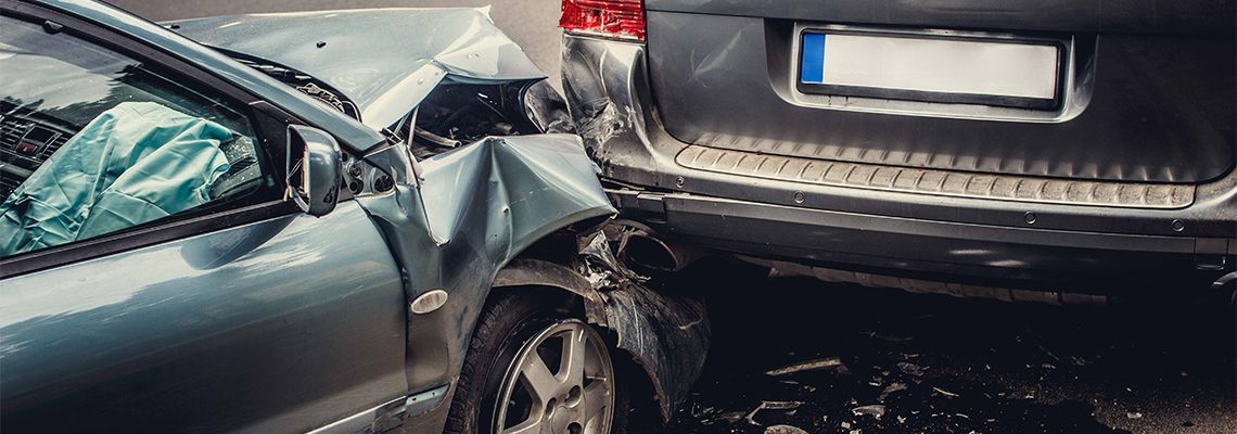 Car accident on the street