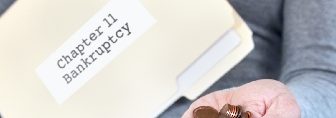 Man Filing for chapter 11 bankrutcy