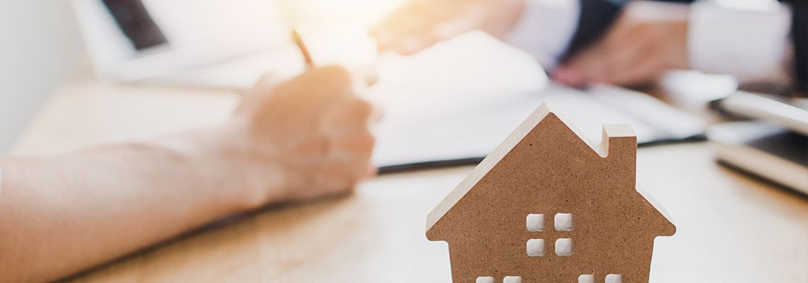 Real estate concept, buying renting apartment or house.