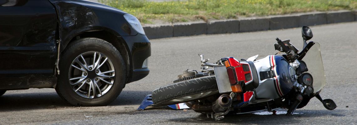 Motorcycle accident on Highway
