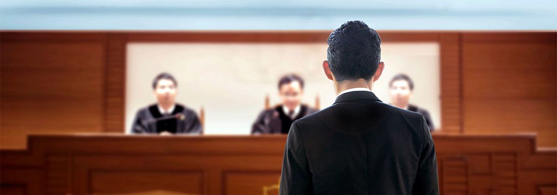 courtroom during a criminal trail