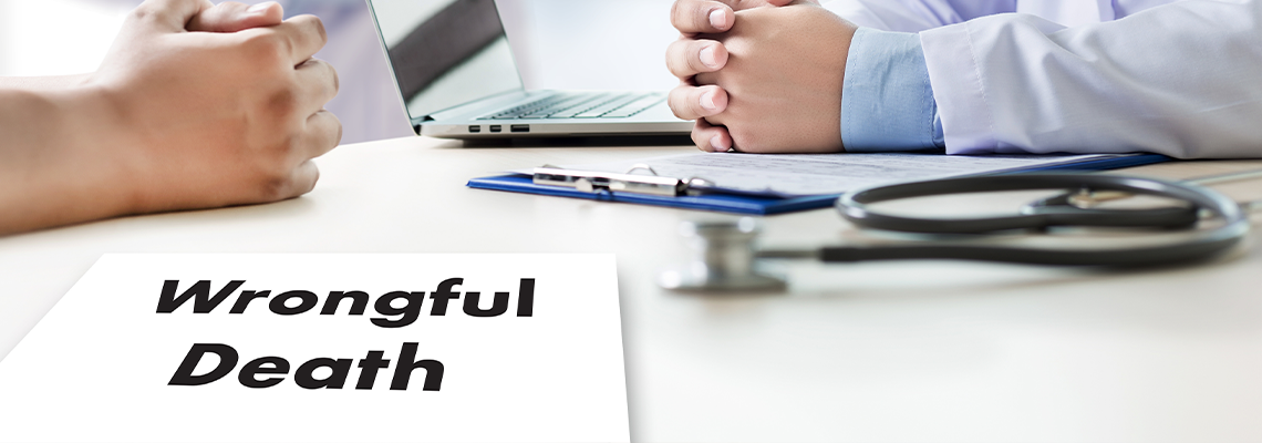 Wrongful Death Doctor talk and patient medical working at office
