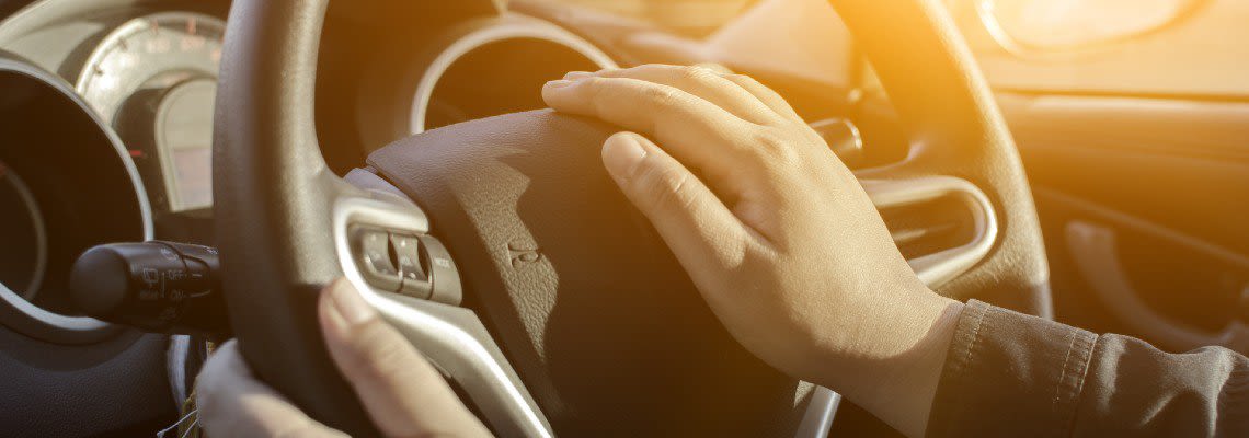 Person honking their horn