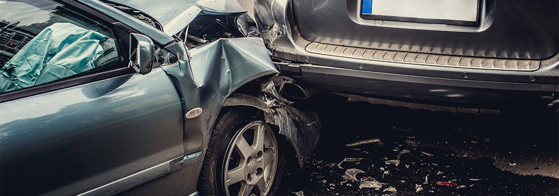 Car accident on the street