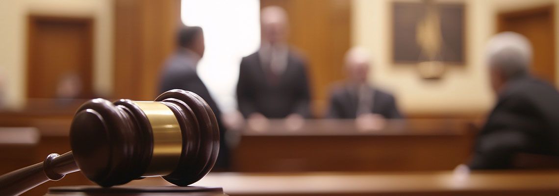 Scene of Defendants with Defense Attorney Negotiating with Prosecutor