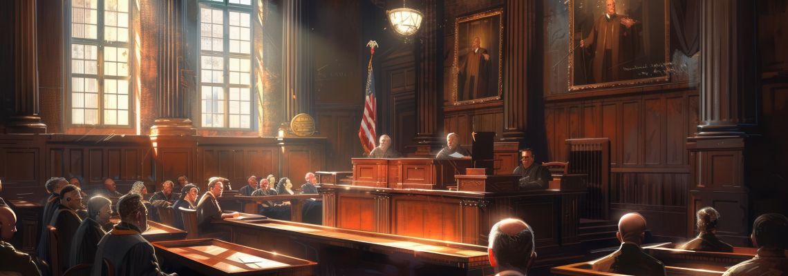 Judicial Review in Courtroom