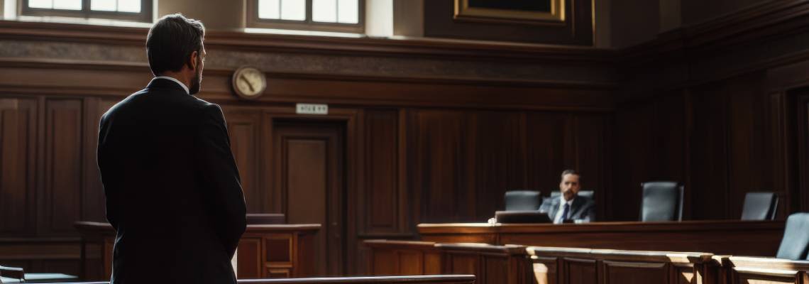 Courtroom in session