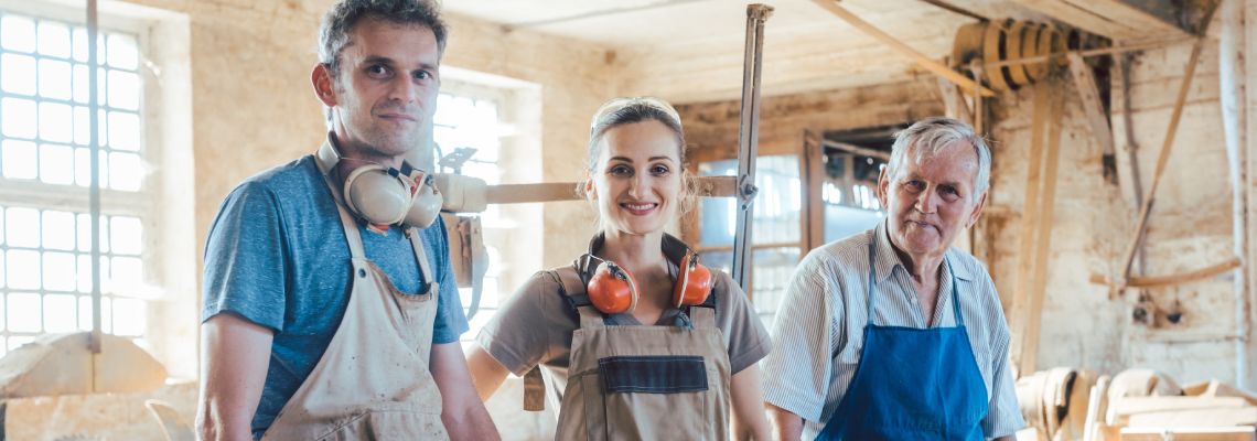 Carpenter family business with generations in the workshop