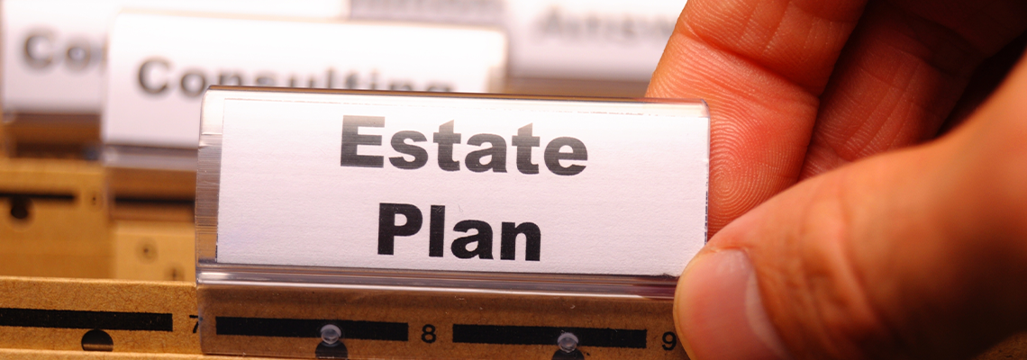 Estate Plan Text Written on Paper