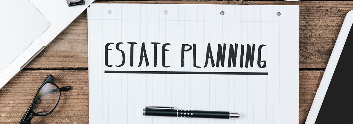 Estate Planning text on paper