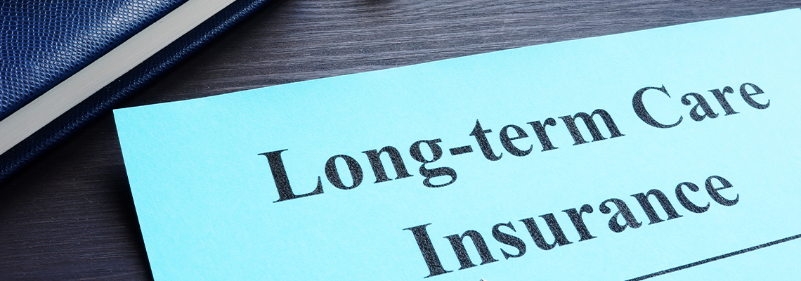 Long Term Care Insurance Policy on A Table