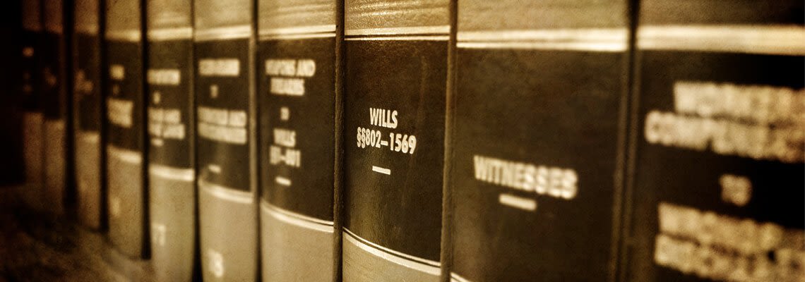 Books on a shelf
