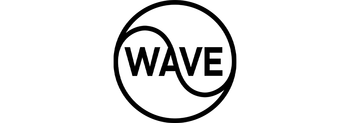 Wave3 logo - circle with the word wave inside