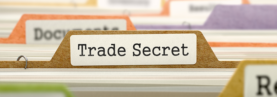 File Folder Labeled as Trade Secret.
