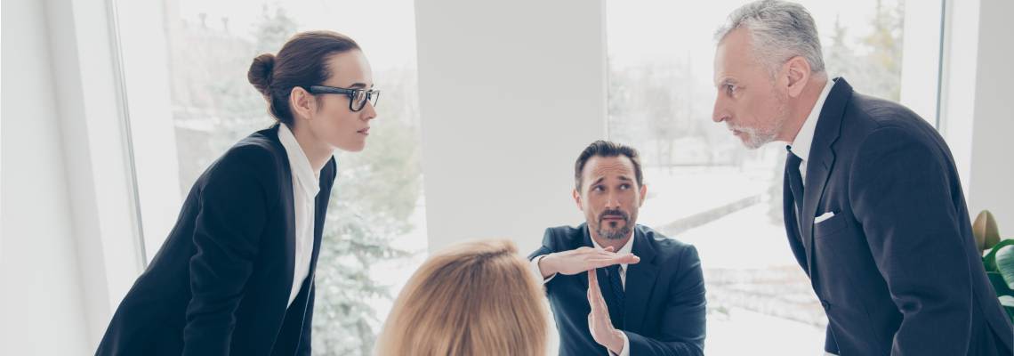 Mediators trying to resolve dispute among business partners