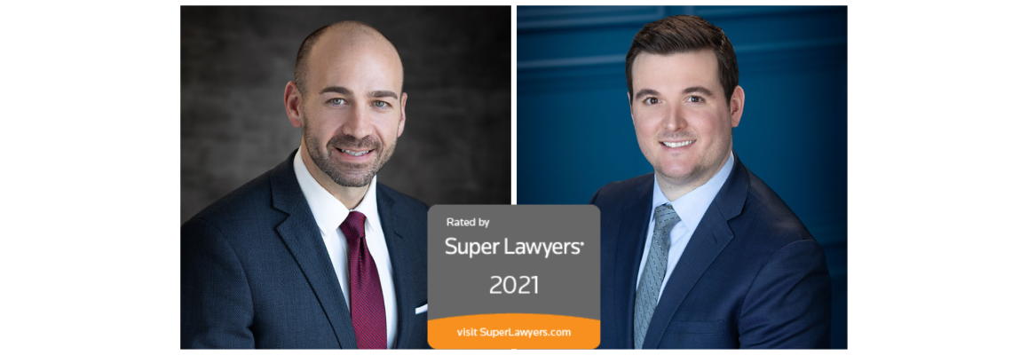 Shawn and Marco with Super Lawyers Logo