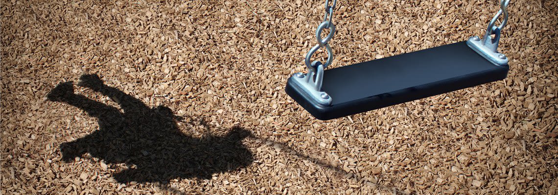 Girl Shadow on a Swing