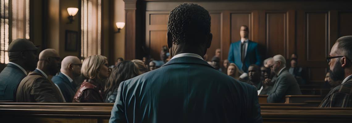 Appeal process in courtroom