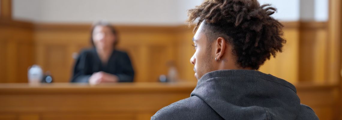 Teenager in court session