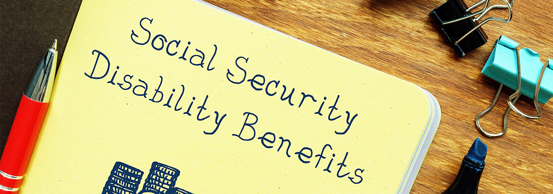 Social Security Disability Benefits with phrase on the page
