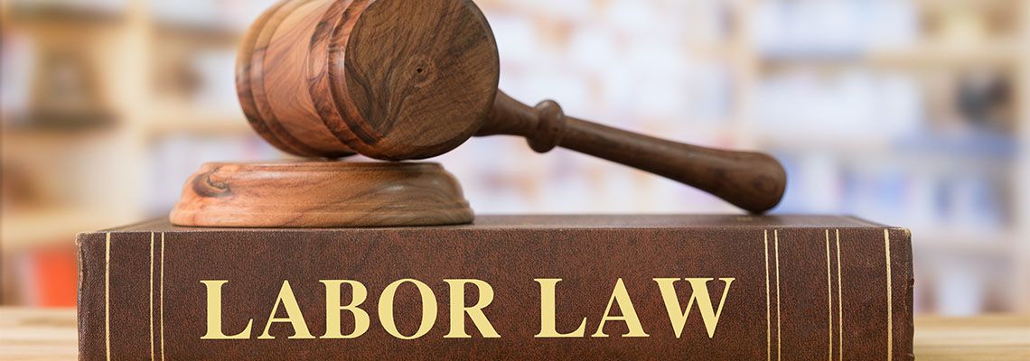 Gavel on top of Labor Law book