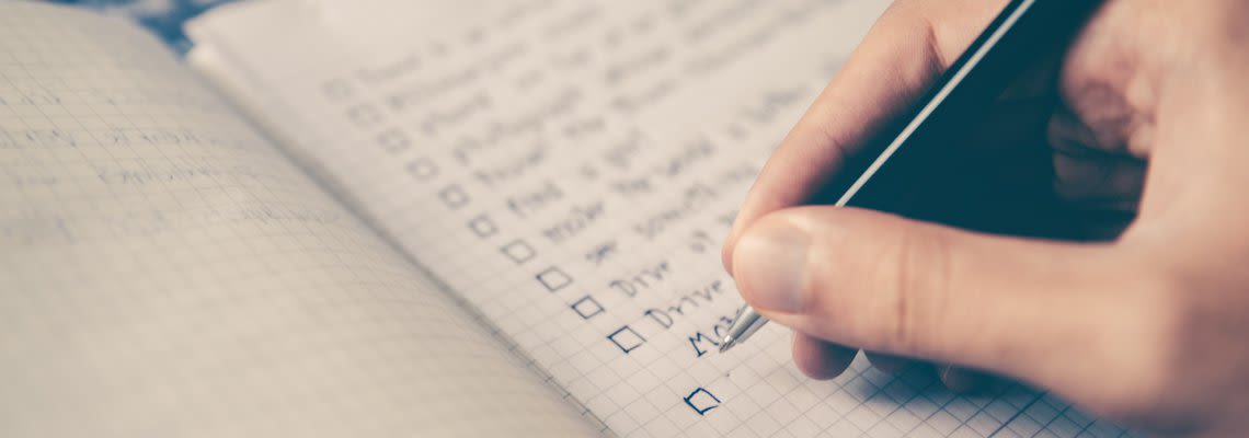 writing a todo list