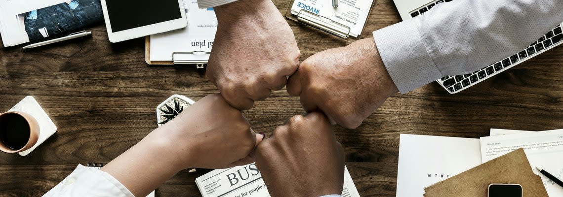 four way fist bump