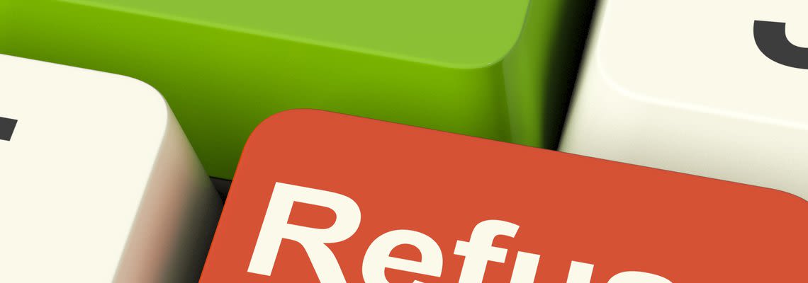 refuse on a keyboard