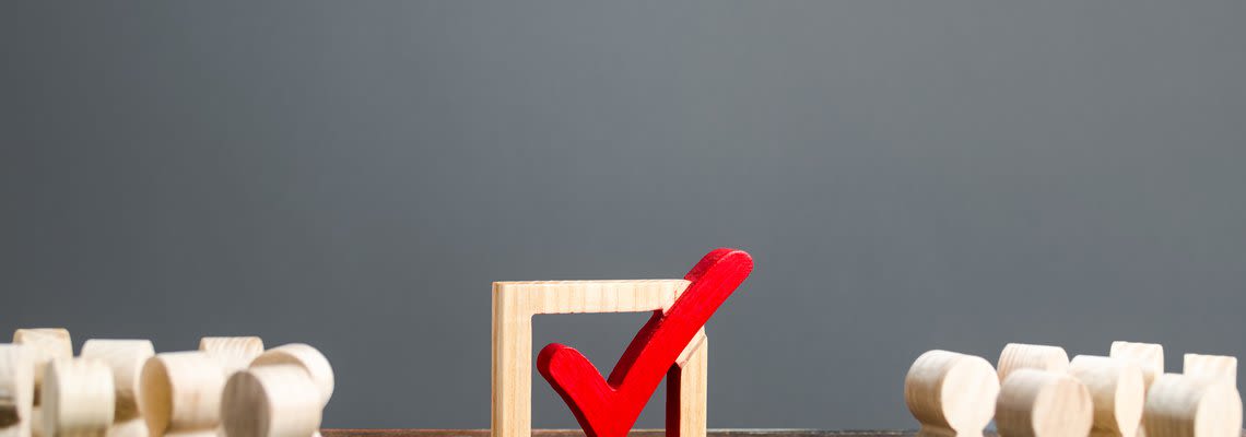 wooden checkmark