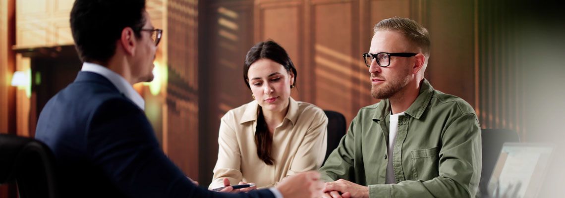 Family Lawyer Consulting on Divorce Case