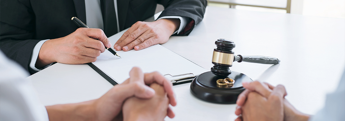 Agreement prepared by lawyer signing decree of divorce