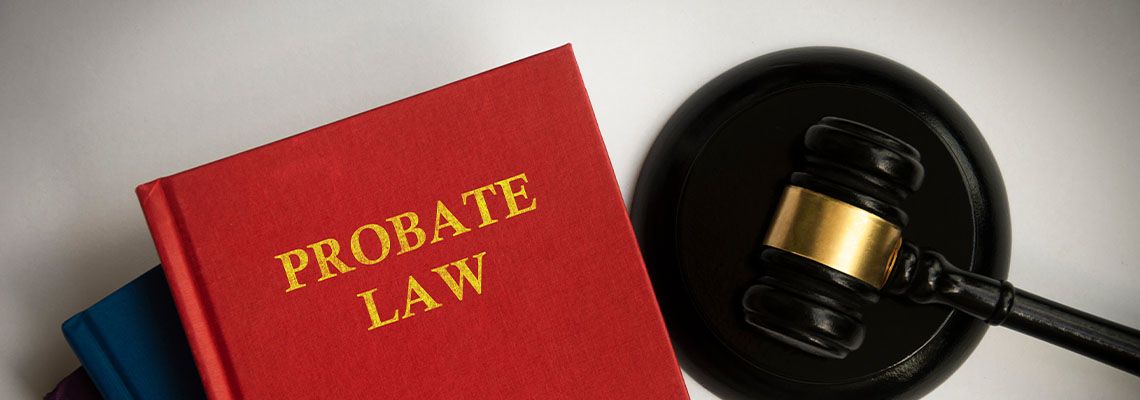 Probate Law Book and Gavel