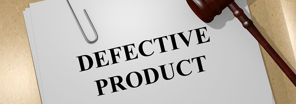 Defective Product file with gavel