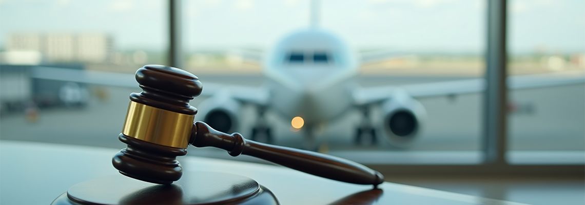 Judge Gavel and Airplane