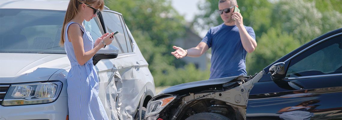 Drivers calling for help after car accident