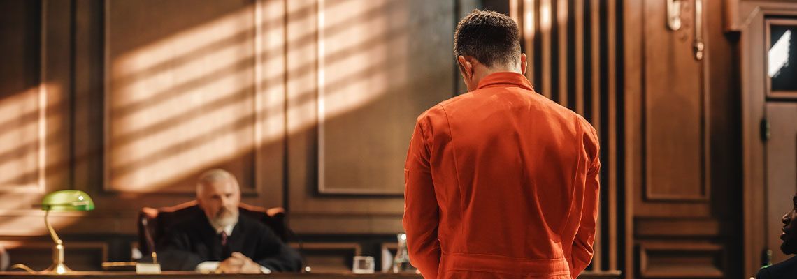 Criminal appealing to judge