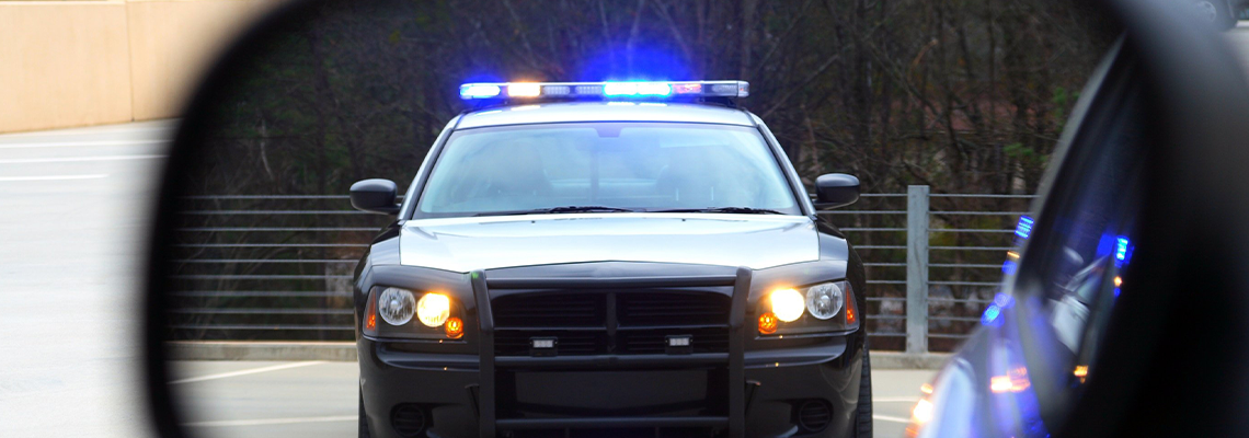 Police Stopping a Person's Car