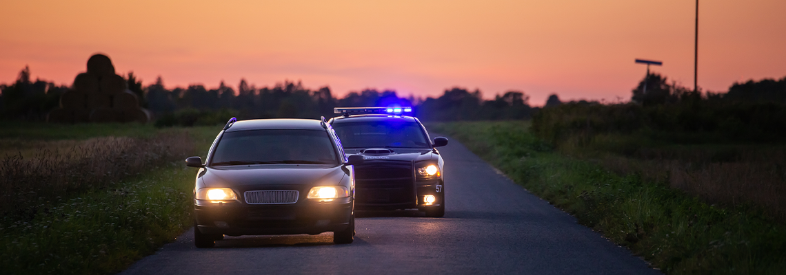 Speeding Driver Gets Pulled Over By Police Patrolling Car