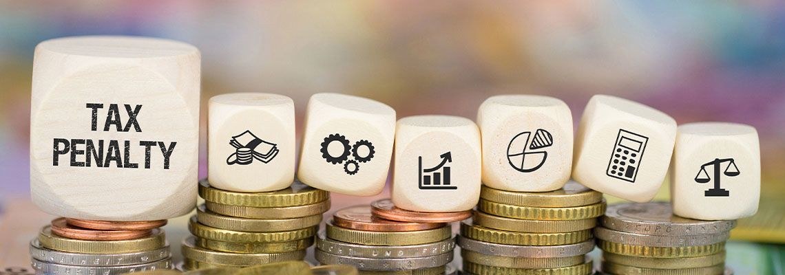 Word Tax Penalty and various icons on cubes