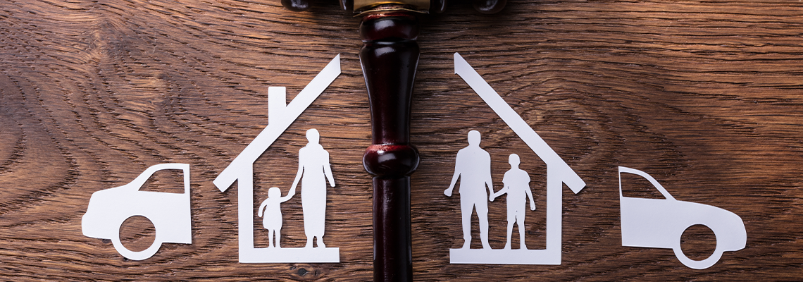 Judge Mallet Between The Split Paper Cutout Family And Car