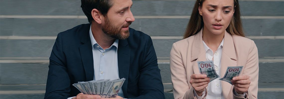 Unhappy women with payment discrimination