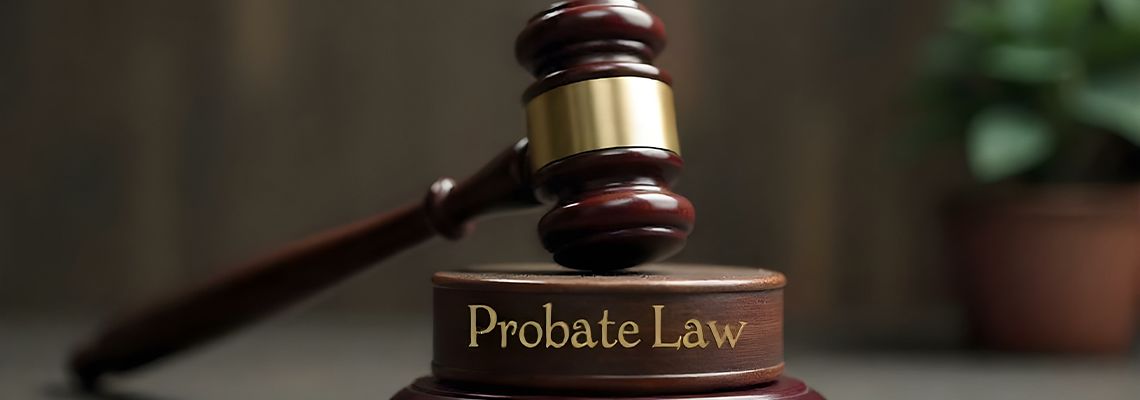 Gavel and sound board with word Probate