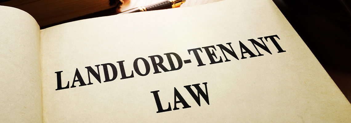 Landlord-tenant law on an office table