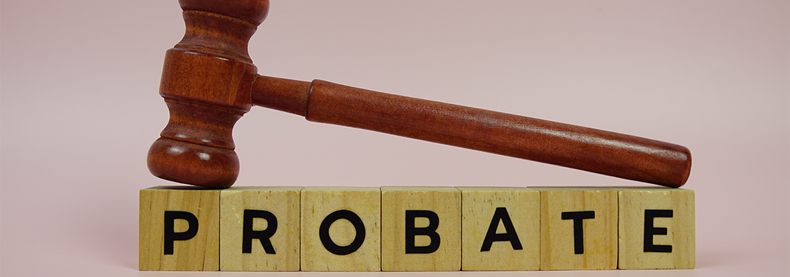 Probate alphabet letters with wooden blocks alphabet letters and Gavel