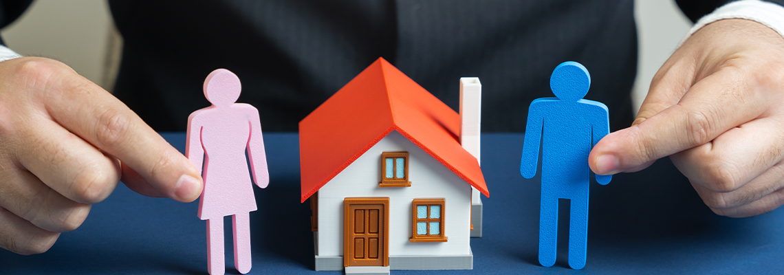 Division of property between couple after divorce