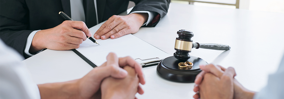 Agreement prepared by lawyer signing decree of divorce